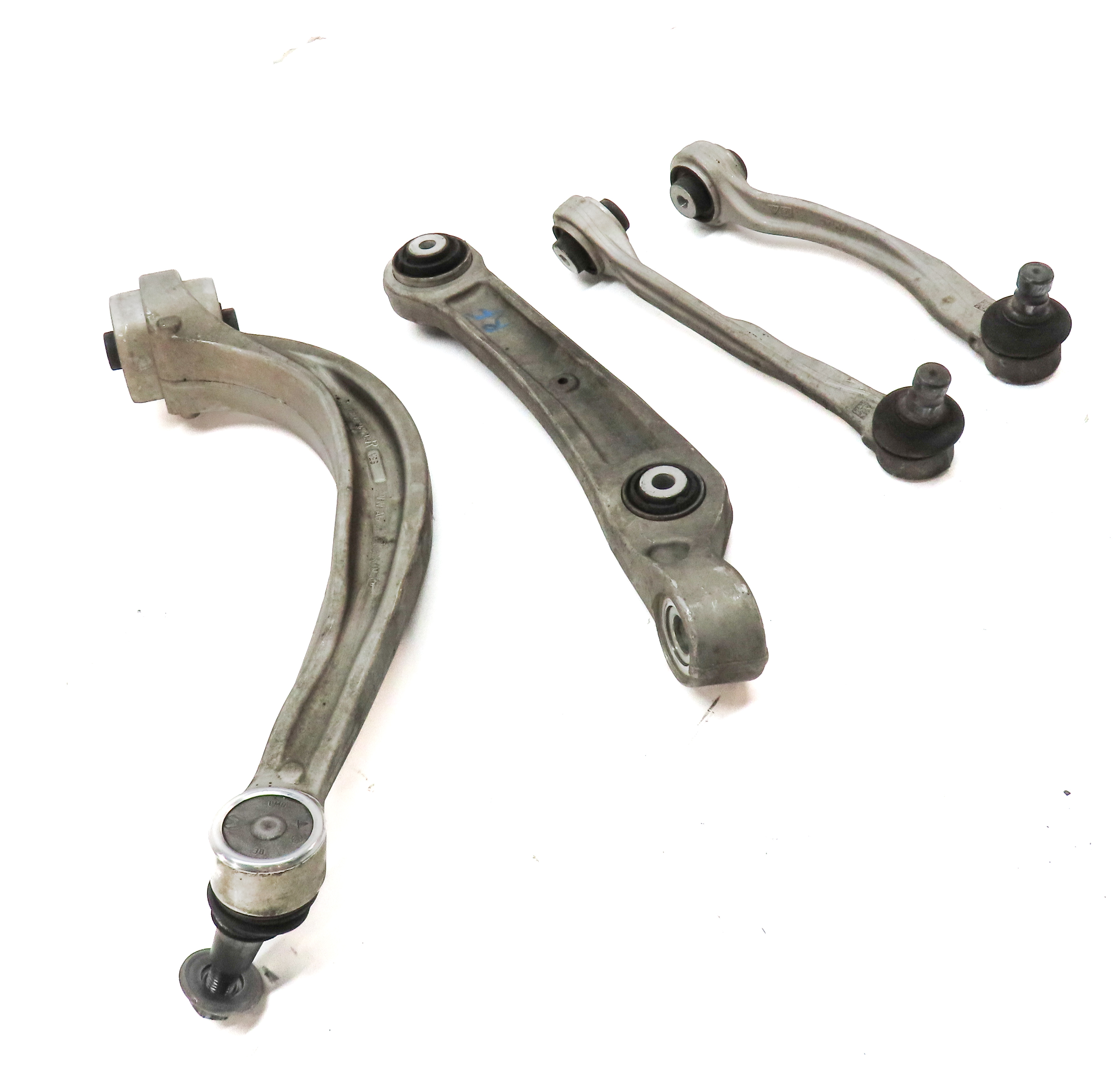 2017-2022 AUDI Q7 (4M) FRONT RIGHT PASSENGER UPPER & LOWER CONTROL ARM SET-4 — exact item pictured